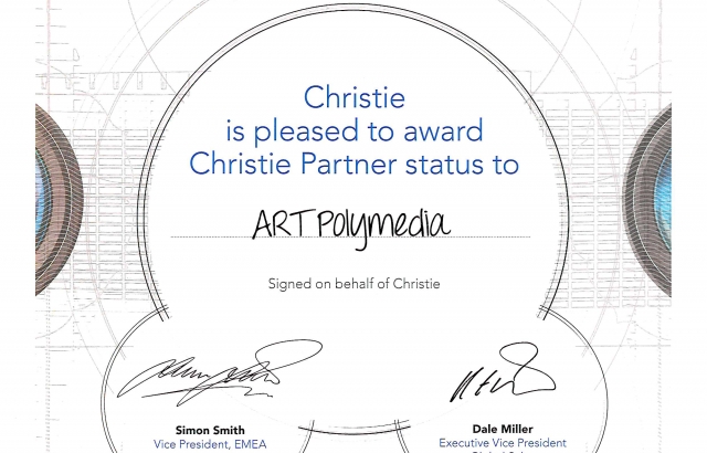 Компания ART Polymedia является официальным партнером компании Christie